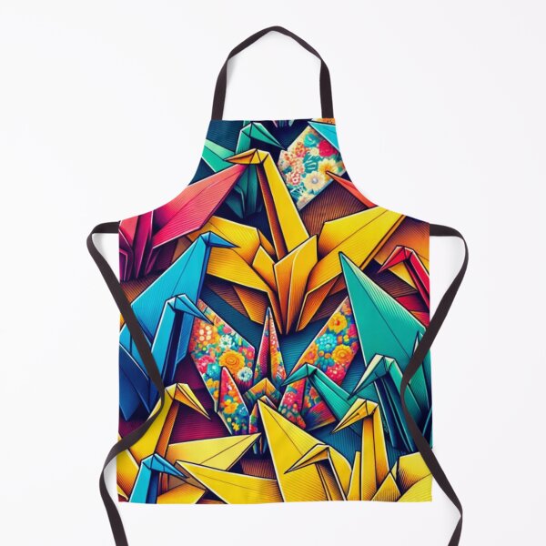 Item preview, Colorful 3D Origami Crane Art Print designed and sold by mymagicstoreus.