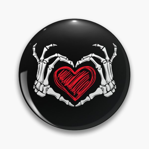 Item preview, Heart Hands Skeleton designed and sold by RedPumpFlash.