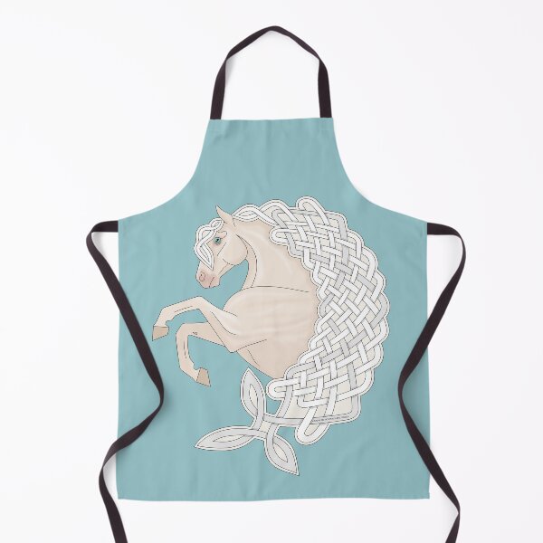 Item preview, Cremello Andalusian Horse with Celtic Knotwork Mane designed and sold by DappledMoon.