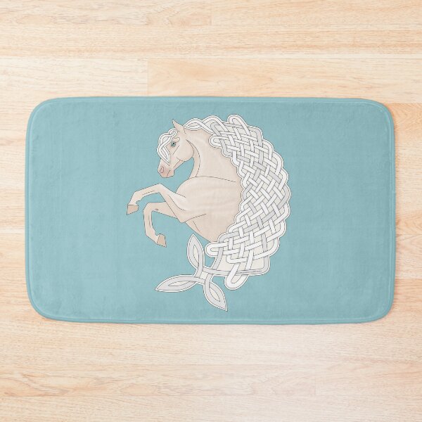Item preview, Cremello Andalusian Horse with Celtic Knotwork Mane designed and sold by DappledMoon.