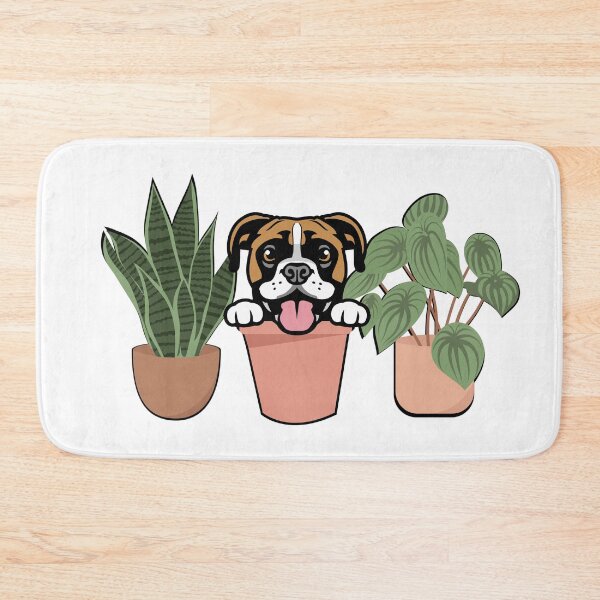 Item preview, Boxer And Plants designed and sold by TheAnimalZ00.