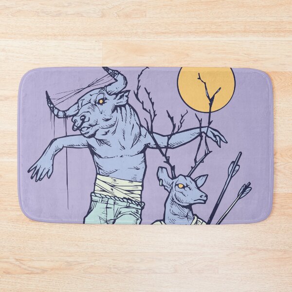 Item preview, the bull and deer at night designed and sold by altshop.