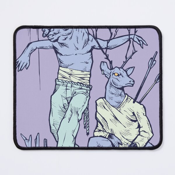 Item preview, the bull and deer at night designed and sold by altshop.