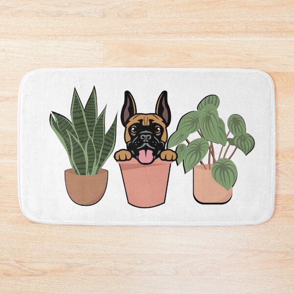 Item preview, Boxer Dog And Plants designed and sold by TheAnimalZ00.
