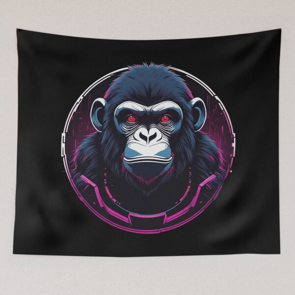 Item preview, Cyber Chimp, Techno Ape, Unique Logo Design designed and sold by Burn-Ego.