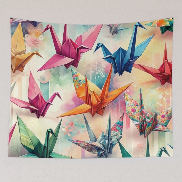 Item preview,  Colorful 3D Origami Crane Art Print Volume 2 designed and sold by mymagicstoreus.