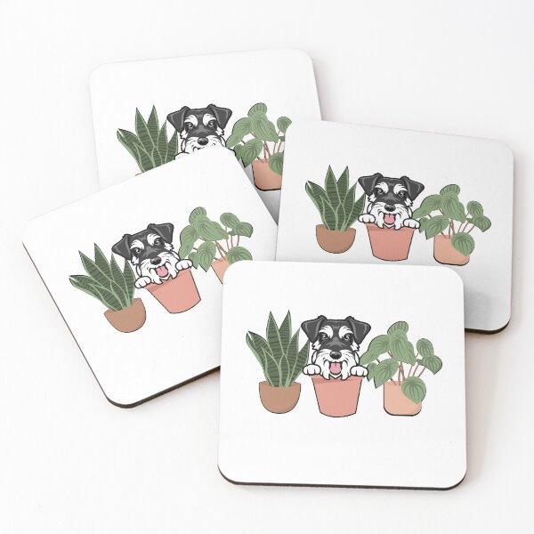 Item preview, Miniature Schnauzer And Plants designed and sold by TheAnimalZ00.