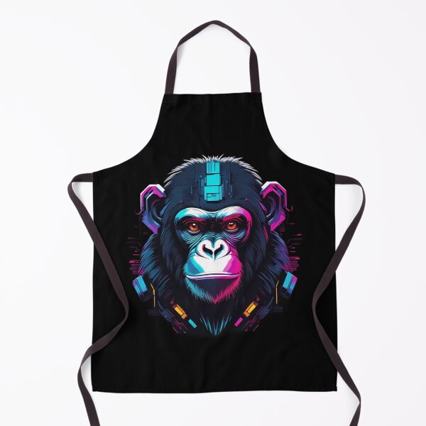 Item preview, Cyber Chimp, Augmented Ape, Unique Logo Design designed and sold by Burn-Ego.