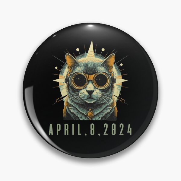 Item preview, 2024 Solar Eclipse Tshirt Cat Wearing Solar Eclipse Glasses designed and sold by rynnzz.