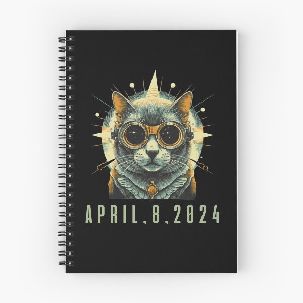 Item preview, 2024 Solar Eclipse Tshirt Cat Wearing Solar Eclipse Glasses designed and sold by rynnzz.