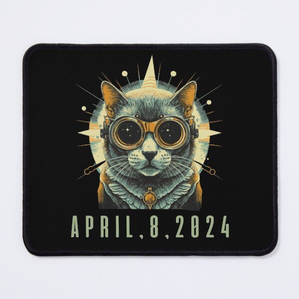 Item preview, 2024 Solar Eclipse Tshirt Cat Wearing Solar Eclipse Glasses designed and sold by rynnzz.
