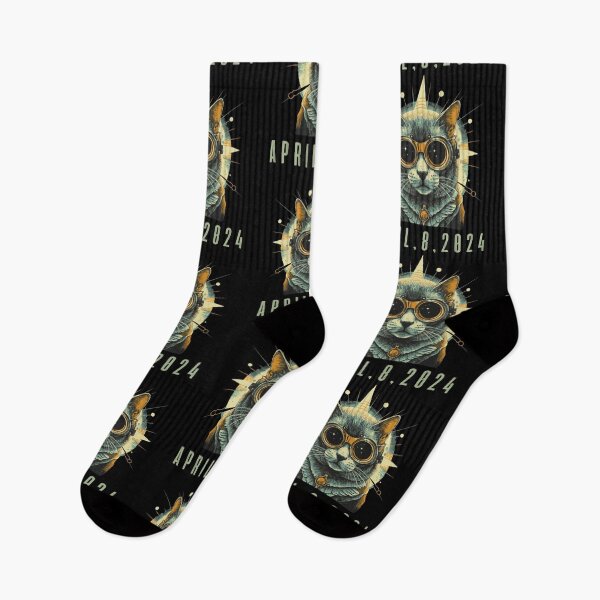 Item preview, 2024 Solar Eclipse Tshirt Cat Wearing Solar Eclipse Glasses designed and sold by rynnzz.
