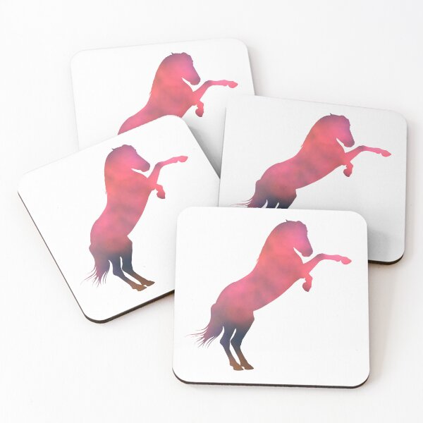 Item preview, Horse rearing in beautiful pink, for every horse girl lover! designed and sold by PICbyFemke.