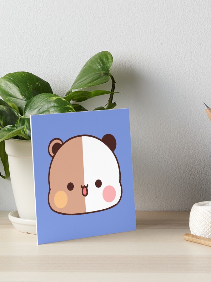 Half Face of DuDu Bear and BuBu Panda