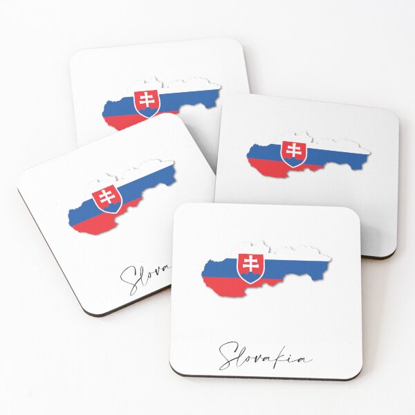 Item preview, Slovakia Country Map and Flag Bratislava Europe designed and sold by dk-design85.