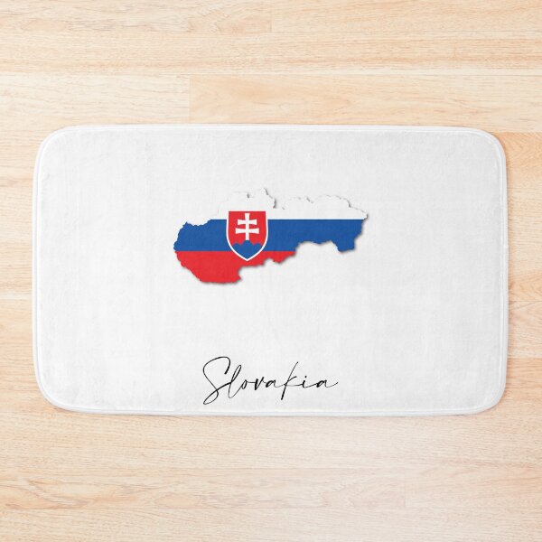 Item preview, Slovakia Country Map and Flag Bratislava Europe designed and sold by dk-design85.