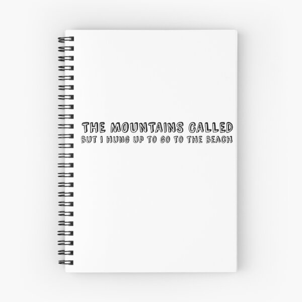 Item preview, "The Mountains Called, and I hung up so I could Go To The Beach" designed and sold by Abby Art Studio.