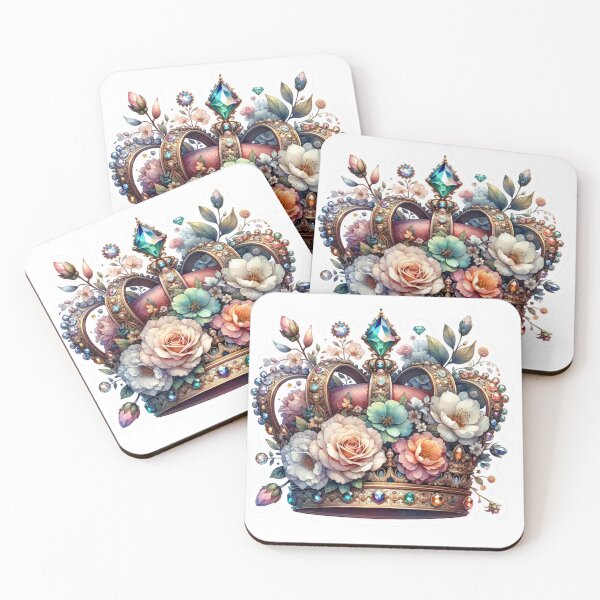 Item preview,  Floral Crown Elegance Die-Cut Sticker Volume 4 designed and sold by mymagicstoreus.