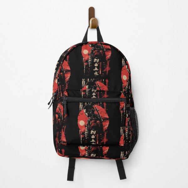 Item preview, Samurai Sunset - Warrior's Silhouette Against Red Sun designed and sold by Sir Meow Meow.
