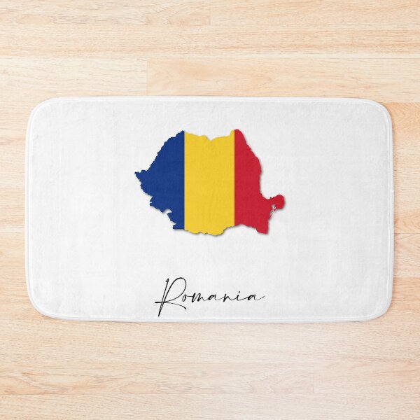 Item preview, Romania Country Map and Flag Bucharest Europe designed and sold by dk-design85.