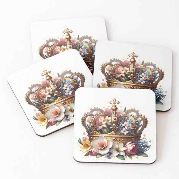 Item preview, Floral Crown Elegance Die-Cut Sticker Volume 5 designed and sold by mymagicstoreus.