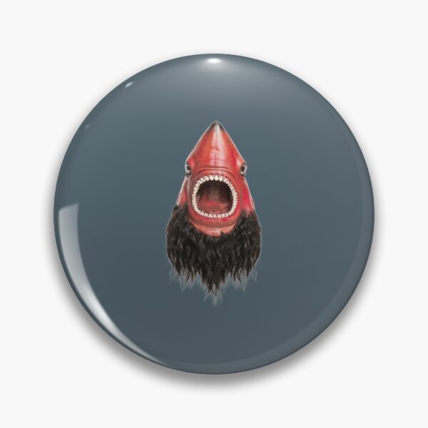 Item preview, A Fanatical Red Shark With A beard For Fish Lovers designed and sold by The2TowPax.