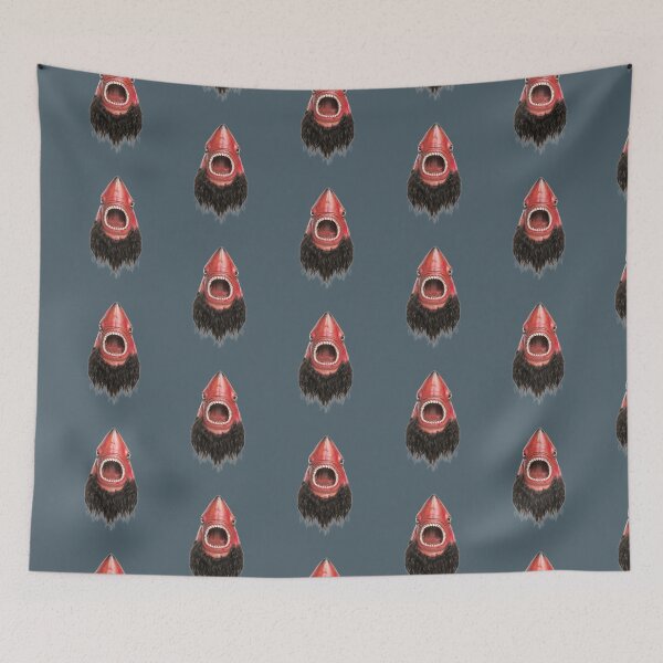Item preview, A Fanatical Red Shark With A beard For Fish Lovers designed and sold by The2TowPax.