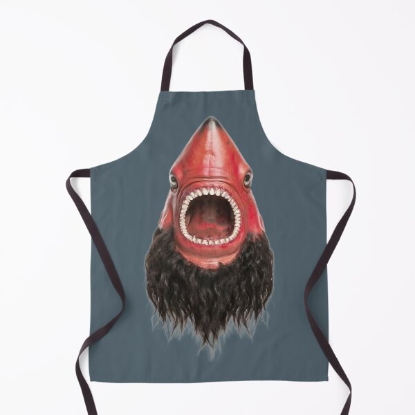 Item preview, A Fanatical Red Shark With A beard For Fish Lovers designed and sold by The2TowPax.