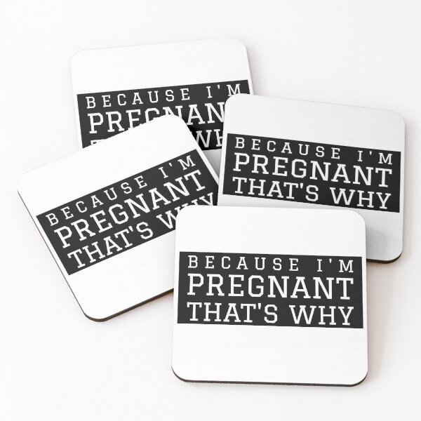 Item preview, Funny, Because I'm Pregnant, That's Why maternity themed design designed and sold by NeaftyFinds.