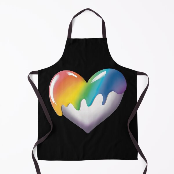 Item preview, Wet Rainbow Paint Dripping off a Heart designed and sold by AloraDawnEve.
