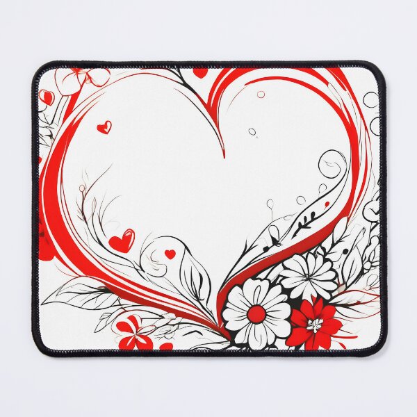 Item preview, Crimson Embrace: Red and Black Heart Sketch designed and sold by ZipperDragon88.