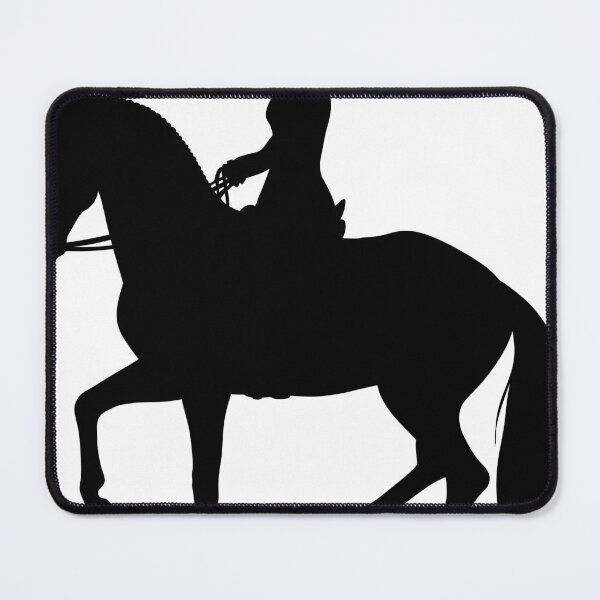 Item preview, Silhouette of a women and a dressage horse designed and sold by PICbyFemke.