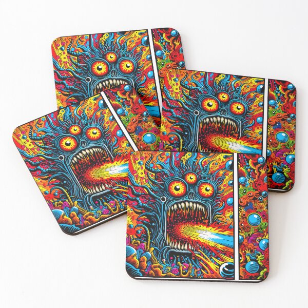 Item preview, Trippy Cosmic Psychedelic Space Monster designed and sold by AIPixelMaster.