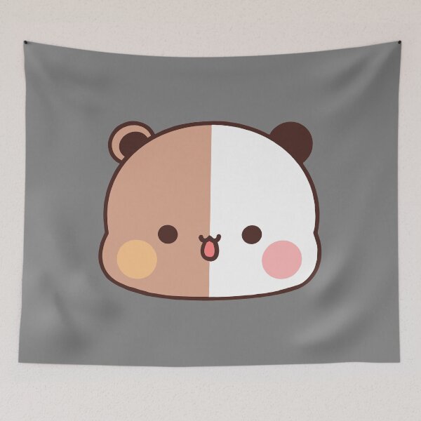 Item preview, DuDu Bear Brownie and BuBu Panda smiley face❤️ designed and sold by Pandety.