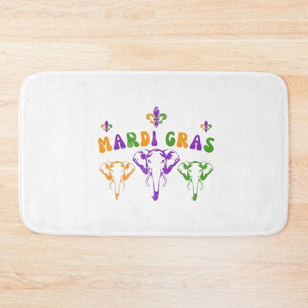Item preview, Funny Elephant With happy Mardi Gras, Be Ready For Mardi Gras designed and sold by ArtByKatti.