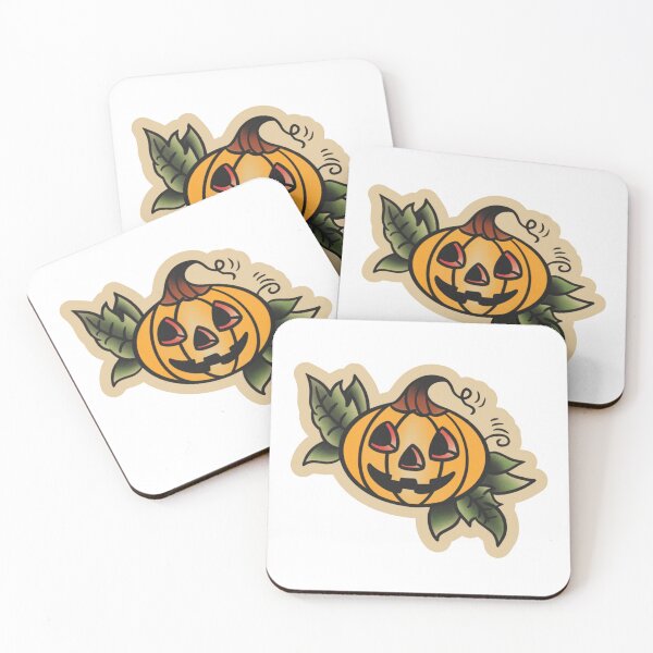 Artikelvorschau, Kürbis Tattoo Flash entworfen und verkauft von TMJ Design Co.
