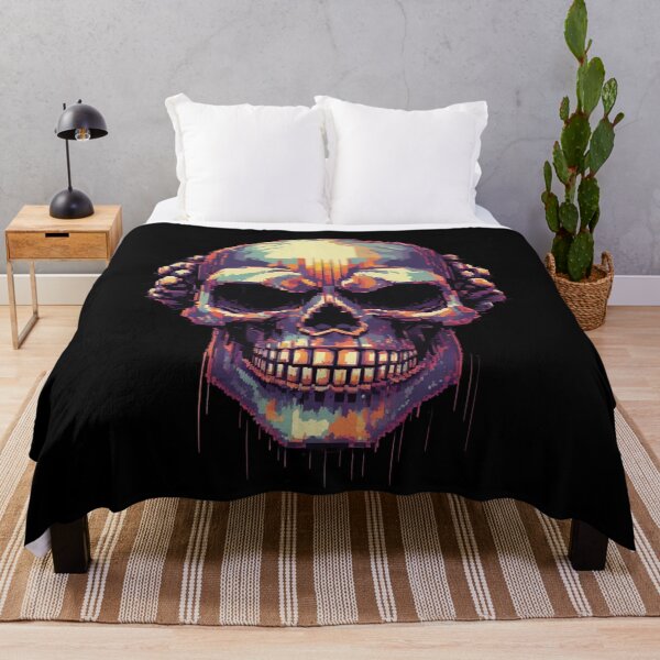 Item preview, Cyber Skull, Glitching 8-Bit, Pixel Art designed and sold by Burn-Ego.