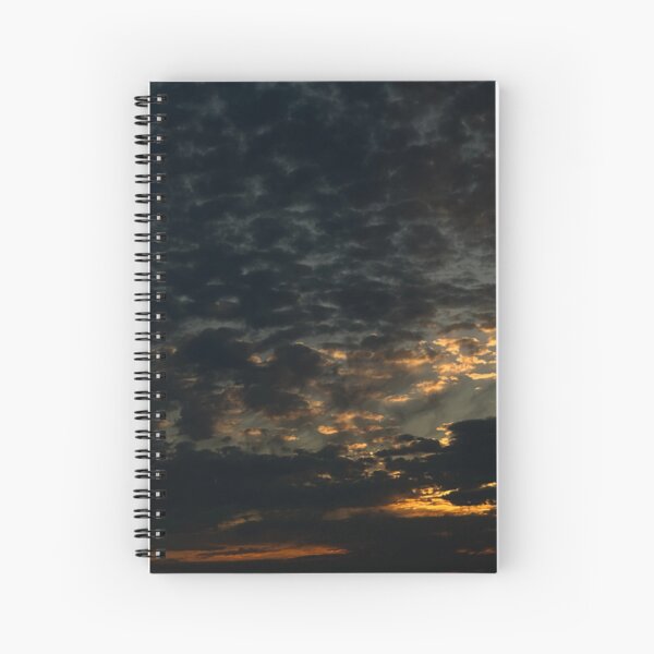 Sun and moon print Spiral Notebook