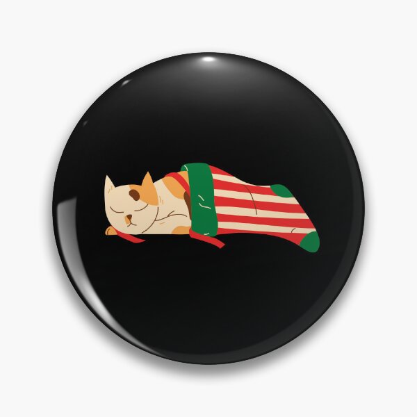 Item preview, Sleeping Zoey Calico Cat In A Christmas Sock designed and sold by Design 91maji.