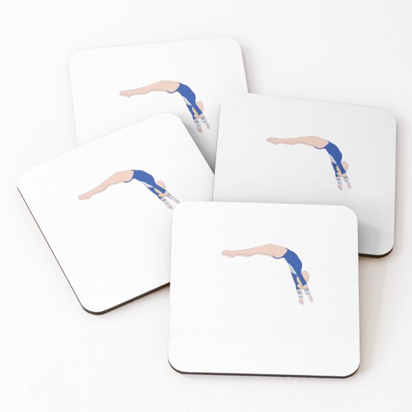 Item preview, Blonde Gymnast on Bars: Blue designed and sold by Malika Haver.