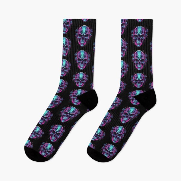 Item preview, Cyberpunk Skull, Glitching 8-Bit, Pixel Art designed and sold by Burn-Ego.