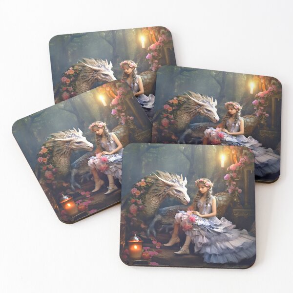Item preview, Dragon Girl in the Forest designed and sold by Lucid Imagined.