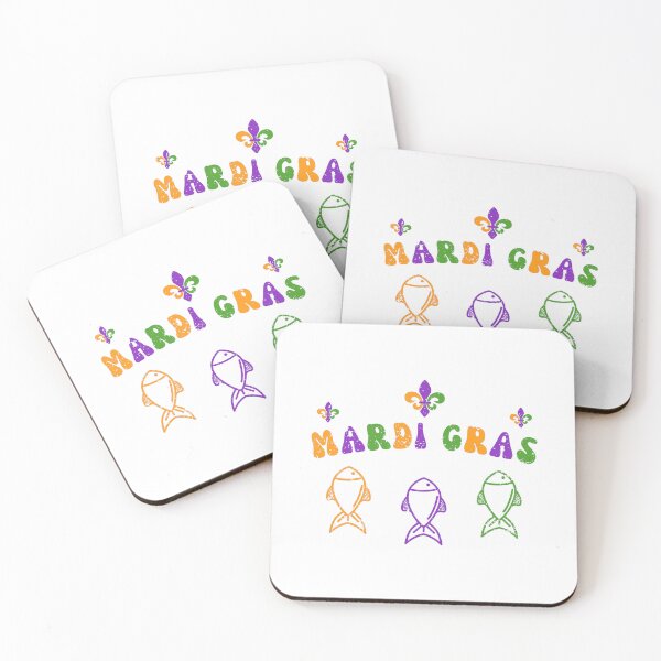 Item preview, Funny Fish With happy Mardi Gras, Be Ready For Mardi Gras designed and sold by ArtByKatti.