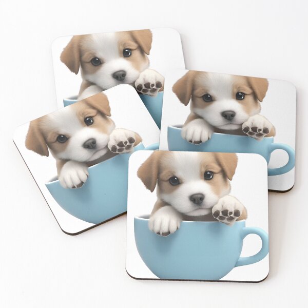 Item preview, Valentine Dog In Coffee Cup cute Puppy  designed and sold by artofProduct.