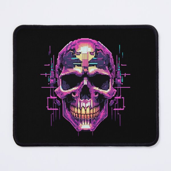 Item preview, Glitching Digital Skull, 8-Bit, Pixel Art designed and sold by Burn-Ego.