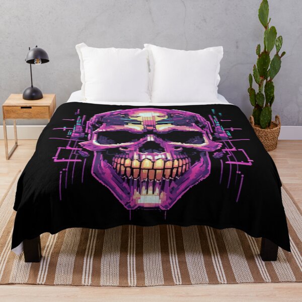 Item preview, Glitching Digital Skull, 8-Bit, Pixel Art designed and sold by Burn-Ego.