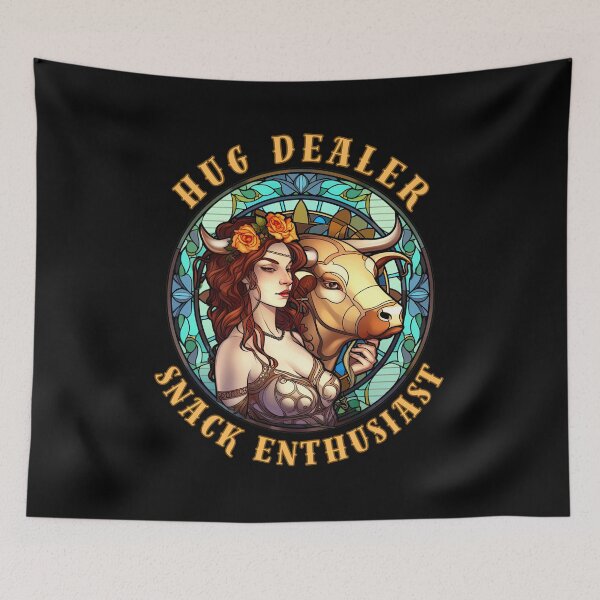 Item preview, Hug Dealer, Snack Enthusiast. taurus sign designed and sold by ZodiacWonders.