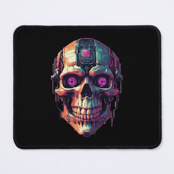 Item preview, Cybernetic Evil Skull, 8-Bit, Pixel Art designed and sold by Burn-Ego.