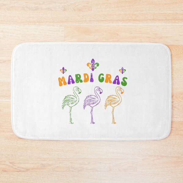 Item preview, Funny Flamingo With happy Mardi Gras, Be Ready For Mardi Gras designed and sold by ArtByKatti.