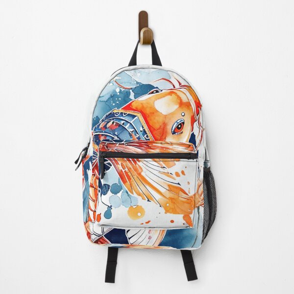 Item preview, Vibrant Koi Dance: Lotus Harmony Watercolor Art designed and sold by ShogunStyle.